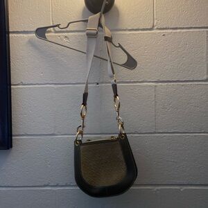 Beautiful olive green 2 sided crossbody bag